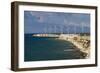 Wind turbines, Bozcaada, Turkey.-Ali Kabas-Framed Photographic Print