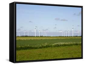 Wind Turbines in South Jutland, Denmark, Scandinavia, Europe-Yadid Levy-Framed Stretched Canvas