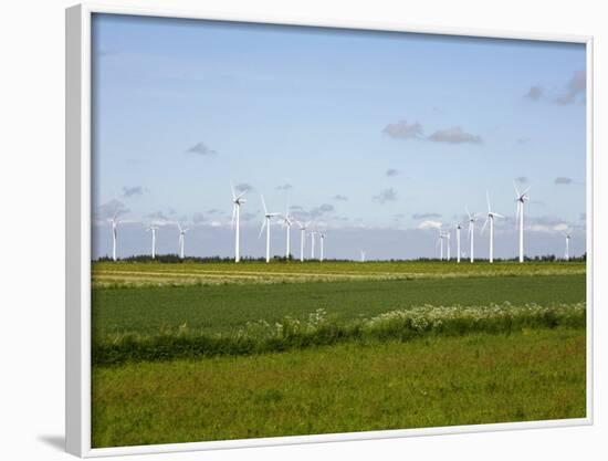 Wind Turbines in South Jutland, Denmark, Scandinavia, Europe-Yadid Levy-Framed Photographic Print