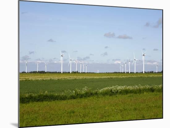 Wind Turbines in South Jutland, Denmark, Scandinavia, Europe-Yadid Levy-Mounted Photographic Print