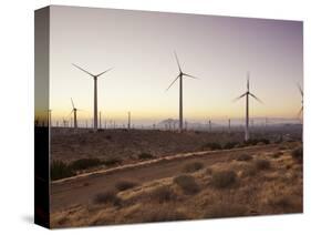 Wind Turbines Just Outside Mojave, California, United States of America, North America-Mark Chivers-Stretched Canvas