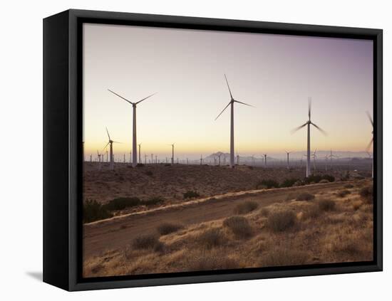 Wind Turbines Just Outside Mojave, California, United States of America, North America-Mark Chivers-Framed Stretched Canvas