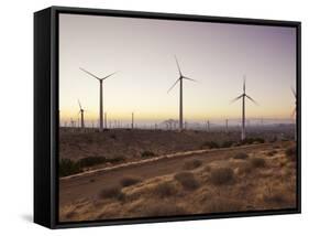 Wind Turbines Just Outside Mojave, California, United States of America, North America-Mark Chivers-Framed Stretched Canvas