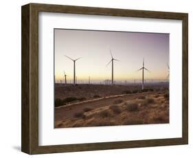 Wind Turbines Just Outside Mojave, California, United States of America, North America-Mark Chivers-Framed Photographic Print