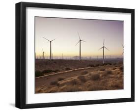 Wind Turbines Just Outside Mojave, California, United States of America, North America-Mark Chivers-Framed Photographic Print