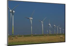 Wind Turbines, Lower Saxony, Germany-Charles Bowman-Mounted Photographic Print