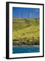 Wind Turbines, Maui, Hawaii, USA-Roddy Scheer-Framed Photographic Print