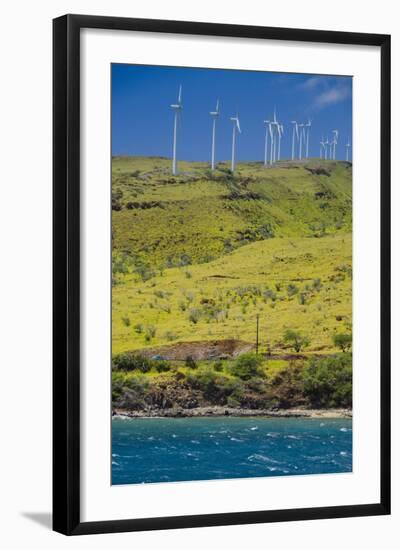 Wind Turbines, Maui, Hawaii, USA-Roddy Scheer-Framed Photographic Print