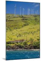 Wind Turbines, Maui, Hawaii, USA-Roddy Scheer-Mounted Photographic Print