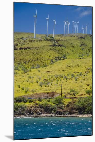 Wind Turbines, Maui, Hawaii, USA-Roddy Scheer-Mounted Photographic Print