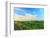 Wind turbines near Oakesdale, Palouse, Washington State.-Stuart Westmorland-Framed Photographic Print