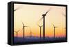 Wind Turbines near Palm Springs.-Jon Hicks-Framed Stretched Canvas