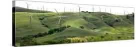 Wind Turbines on a Hill-null-Stretched Canvas