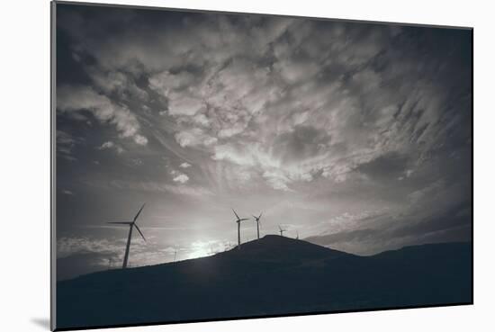 Wind Turbines on a Horizon-Clive Nolan-Mounted Photographic Print