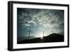 Wind Turbines on a Horizon-Clive Nolan-Framed Photographic Print