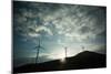 Wind Turbines on a Horizon-Clive Nolan-Mounted Photographic Print