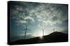 Wind Turbines on a Horizon-Clive Nolan-Stretched Canvas