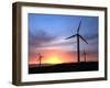 Wind Turbines on Bodmin Moor, Near Bodmin, Cornwall, England, United Kingdom, Europe-David Pickford-Framed Premium Photographic Print