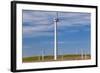 Wind Turbines, on Wind Farm, Mid-Wales, Wales, UK-Peter Adams-Framed Photographic Print