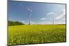 Wind Turbines, Raps, Marchfeld, Austria-Rainer Mirau-Mounted Photographic Print