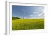 Wind Turbines, Raps, Marchfeld, Austria-Rainer Mirau-Framed Photographic Print