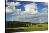 Wind Turbines, Westerwald, Rhineland-Palatinate, Germany, Europe-Jochen Schlenker-Stretched Canvas