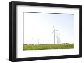 Wind Turbines, Wind Power Station, Renewable Energy, Wind Park, Parish Kronprinzenkoog-Axel Schmies-Framed Photographic Print