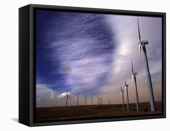 Wind Turbines-null-Framed Stretched Canvas