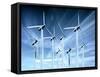 Wind Turbines-Victor Habbick-Framed Stretched Canvas