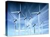 Wind Turbines-Victor Habbick-Stretched Canvas