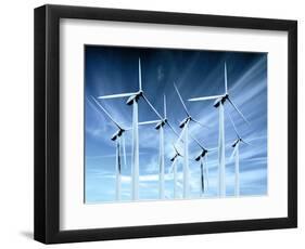 Wind Turbines-Victor Habbick-Framed Premium Photographic Print