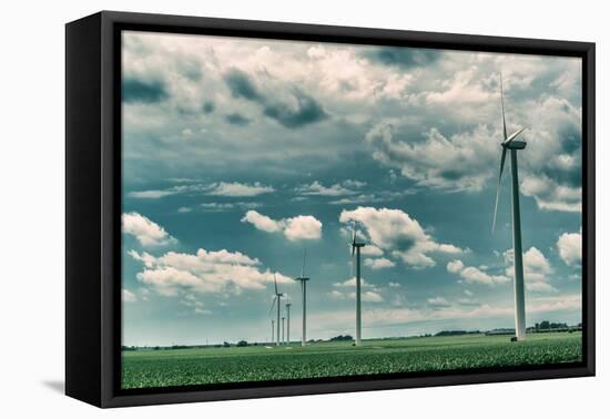 Wind Turbines-Stephen Arens-Framed Stretched Canvas