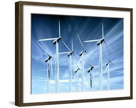 Wind Turbines-Victor Habbick-Framed Photographic Print