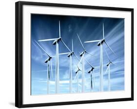 Wind Turbines-Victor Habbick-Framed Photographic Print