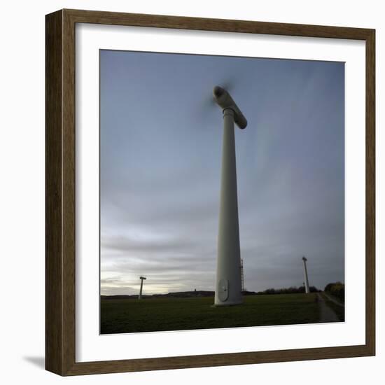Wind Turbines-Robert Brook-Framed Photographic Print