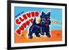 Wind Up Clever Puppy-null-Framed Premium Giclee Print