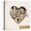 Wind Up Metal Steampunk Heart With Gears-Cyborgwitch-Stretched Canvas