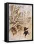 Wind Willows, Onion Sauce-Arthur Rackham-Framed Stretched Canvas