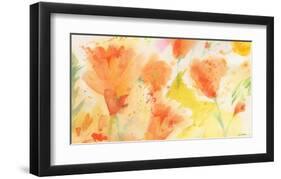 Windblown Poppies #1-Sheila Golden-Framed Art Print