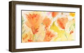 Windblown Poppies #1-Sheila Golden-Framed Art Print