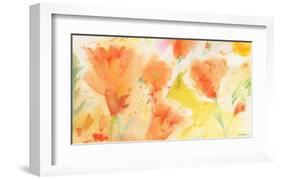 Windblown Poppies #1-Sheila Golden-Framed Art Print