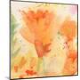 Windblown Poppies #2-Sheila Golden-Mounted Art Print