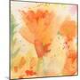 Windblown Poppies #2-Sheila Golden-Mounted Art Print