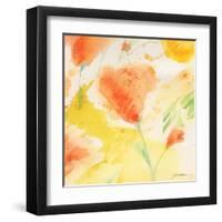 Windblown Poppies #3-Sheila Golden-Framed Art Print