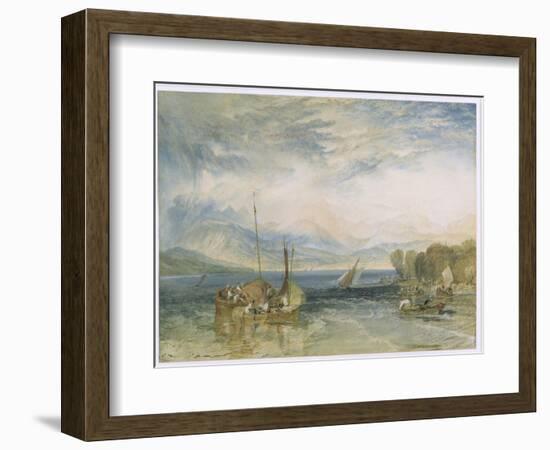 Windermere, 1821 (Post-Restoration)-J. M. W. Turner-Framed Giclee Print