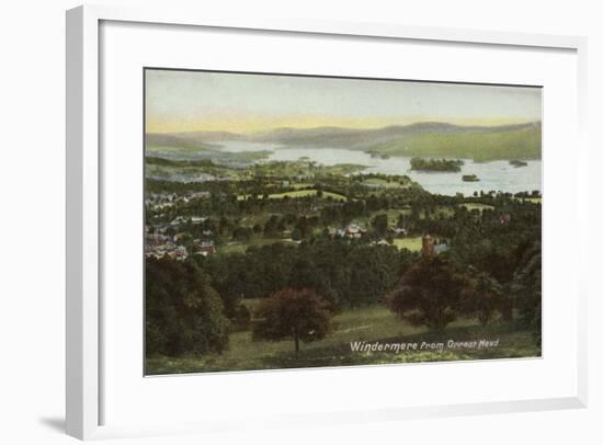 Windermere from Orrest Head, Lake District-null-Framed Photographic Print