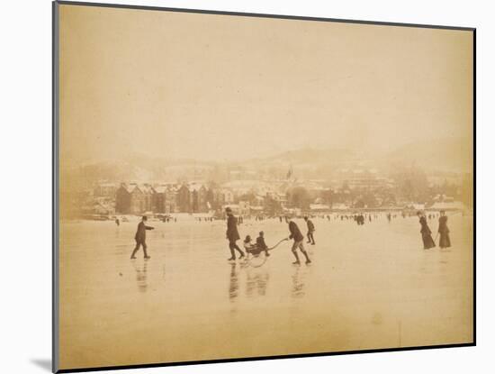 Windermere Frozen Over-null-Mounted Photographic Print