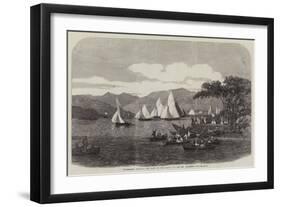 Windermere Regatta, the Race on the Third Day for Mr Aufrere's Cup-null-Framed Giclee Print