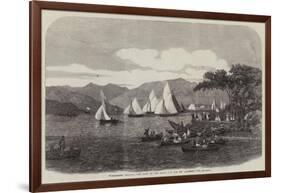 Windermere Regatta, the Race on the Third Day for Mr Aufrere's Cup-null-Framed Giclee Print