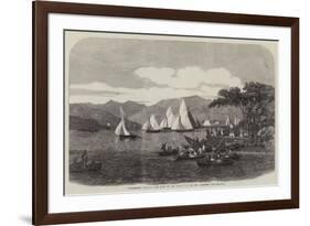 Windermere Regatta, the Race on the Third Day for Mr Aufrere's Cup-null-Framed Giclee Print